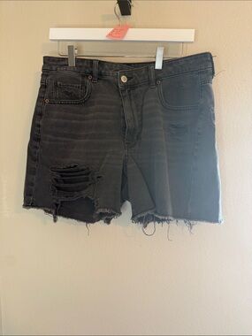10. High-Rise Distressed Black Denim Women’s Shorts